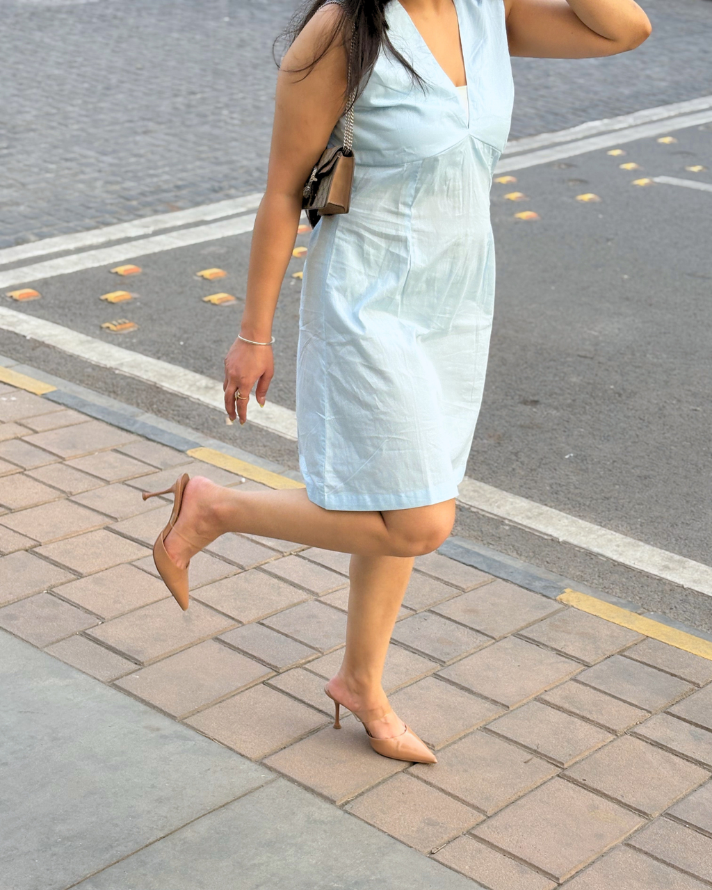 Elara Soft Blue Dress