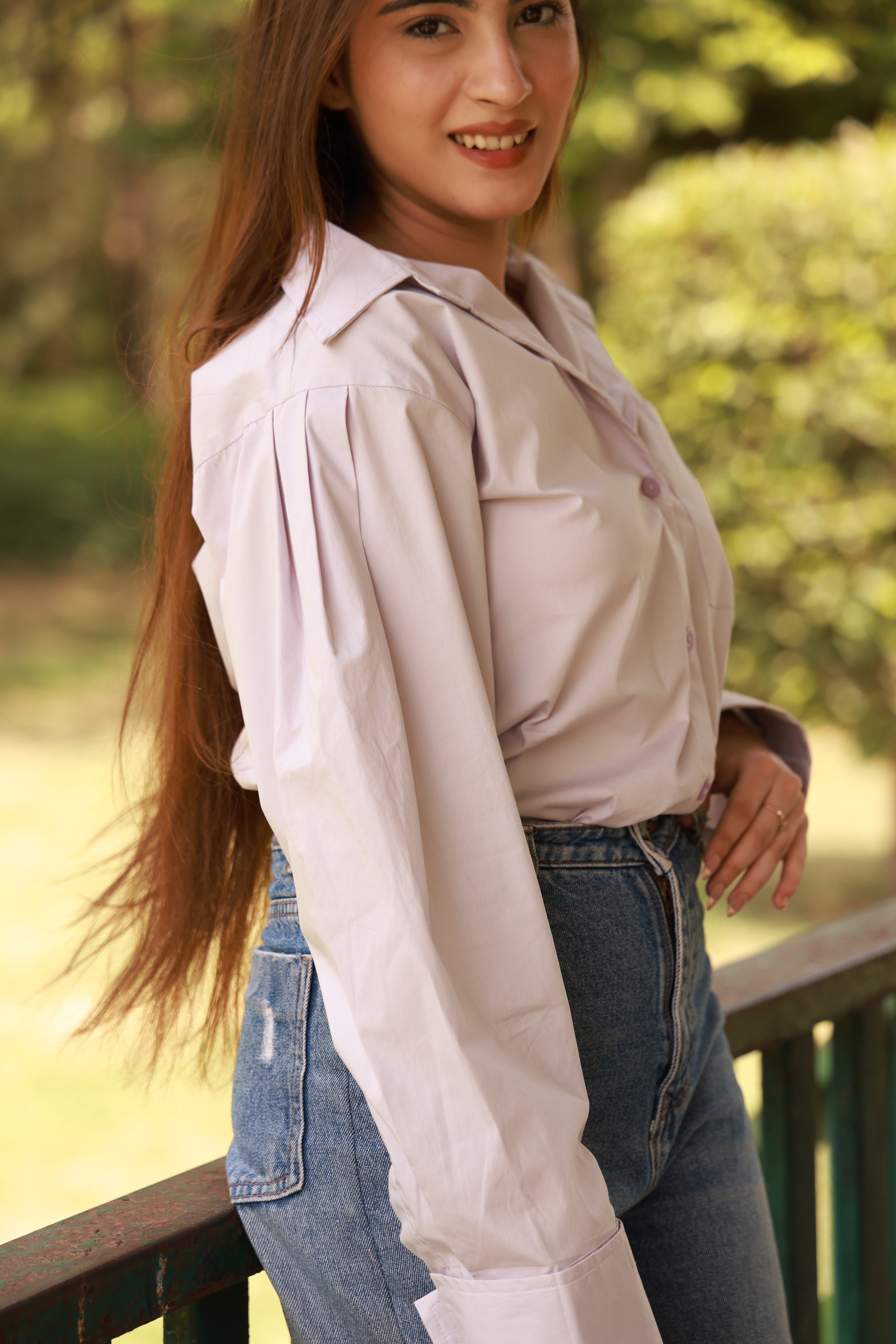 Lavender Cotton Shirt