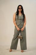 Refined Oxford Grey vest Ensemble