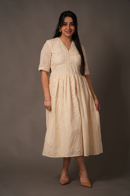 Soft Dune Hakoba Dress