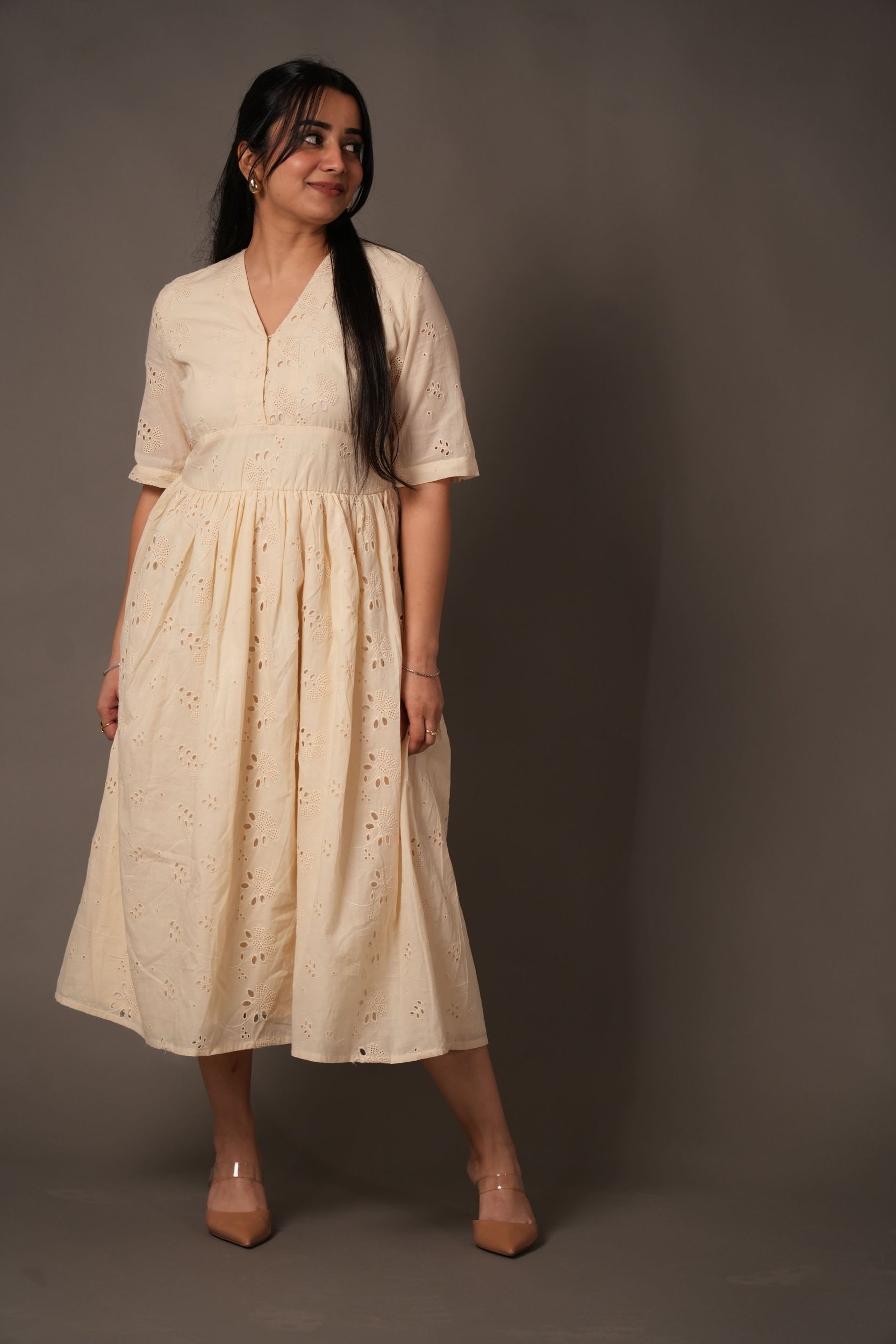Soft Dune Hakoba Dress