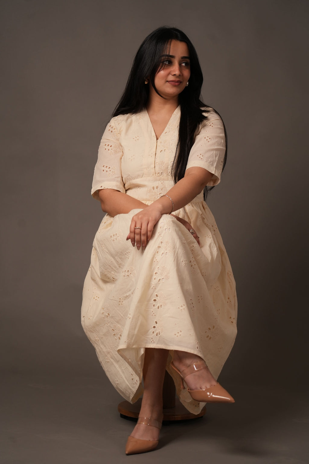 Soft Dune Hakoba Dress